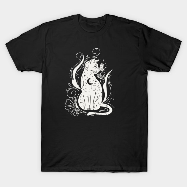 celestial cat T-Shirt by Mitalim